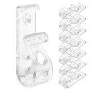 Abaodam 8piezas Clips de Seguridad para Cortina Enrollable Fijación para Cadenas Transparentes Uso Cualquier Cortina con Cuerda Incluye Tornillos para Seguridad Infantil y Uso Diario