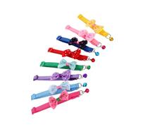 Abaodam 8piezas Collar De Gato Lazo Ajustable Estilos Diferentes Collar para Gatito Cascabel Creativo Anilla Cuello para Juguetar Casa