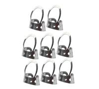 Abaodam 8piezas Púa Dedo Ajustable De Acero Inoxidable Para Guitarra Acústica y Banjo Diseño Abierto Protección De Dedos y Control Extra