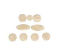 Abaodam 9 piezas Botones para Saxofón Natural Ajustados para Saxofón Tenor y Soprano Accesorios para Teclas que la al Tocar Prolongado