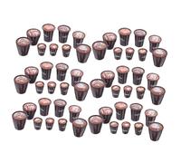Abaodam 90 Piezas Miniature Resin Cups with Realistic Latte Art Japanese Style Dollhouse Tiny Drinkware Set For DIY Micro Landscape and Kitchen Decoration