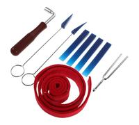 Abaodam 9piezas Herramientas para Afinar Pianos de Kit de Afinador de Piano Profesional Incluye Martillo de Llave de Afinación Tira de Temperamento para Uso Estudio o Taller