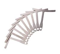 Abaodam 9Piezas Regla de Guitarra Inoxidable para Arco del Diapasón y Ajustar Cuerdas de Guitarra Eléctrica