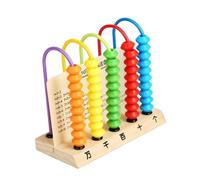 Abaodam Ábaco de madera para contar cuentas, juego de matemáticas, aprendizaje temprano, educativo para niños y desarrolla habilidades matemáticas y reconocimiento de color