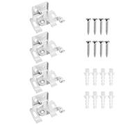 Abaodam Accesorios de Persianas Venecianas de Hierro para Cortinas, Soporte de Montaje Lateral Fácil de Instalar, Adecuado para Oficina y Hogar, Ahorro de Espacio