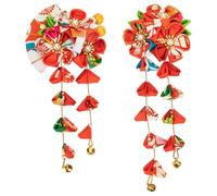 Abaodam Accesorios que Cabello Verano el para Mujeres Decoracion de Peinado Pinzas Diseño Abanico Flores Rojas Portátil Sostiene Firmemente y para Fiestas y Compromisos