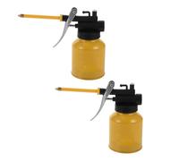 Abaodam Aceitera de Alta Presión Aluminio 250 Ml 2 Unidades Amarillo para Engrase Industrial Uso Profesional Maquinaria y Automoción