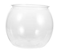 Abaodam Acuario de Escritorio Compacto y Transparente para Peces y Tortugas Pecera Redonda Irrompible para Pequeños de Limpiar y Observar