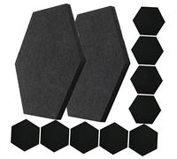 Abaodam Adhesivo De Pared Hexagonal 12pcs Aislamiento Acústico Panel Absorbente De Sonido Decoración