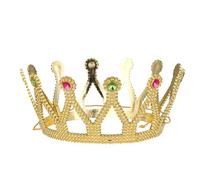 Abaodam Adorno de Reina Medieval Antigua de Plástico Dorado para Halloween y Fiesta de Cumpleaños, Accesorio de Teatro y Decoración de Fiesta