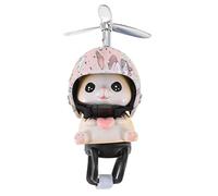 Abaodam Adornos De Muñecas Cuernos De Bicicleta De Pato Adornos De para Bicicleta Gato Muñeca Accesorios para Colgar Coches Bike Campana Resina Niño Pequeño Componente Tablero