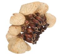Abaodam African Tribal Small Hand Bell Bracelet Natural Nut Shells Percussion Wristband Adjustable Dance Yoga Festival Instrument Accessories