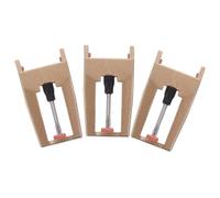 Abaodam Agujas de Repuesto Doradas para Tocadiscos de Vinilo, Pin de Registro Resistente al Desgaste Varilla de Aluminio y Puntas de Rubí, Pack de 3 Unidades