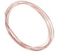 Abaodam Alambre de Cobre Desnudo Conductor para Manualidades, 2 Mm Grosor, 5 Metros, Hilo de Cobre Puro para Bisutería y Fabricación de Joyas, Alambre Artesanal para Bricolaje