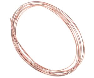 Abaodam Alambre de Cobre Desnudo Conductor para Manualidades, 2 Mm Grosor, 5 Metros, Hilo de Cobre Puro para Bisutería y Fabricación de Joyas, Alambre Artesanal para Bricolaje