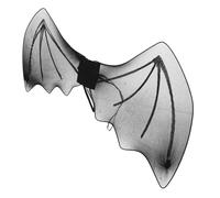 Abaodam Alas de Murciélago Negras para Accesorio de Disfraz de Halloween de Poliéster Ligero Correas Ajustables Adecuado para Fiestas Carnavales y Cosplay de Halloween