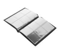 Abaodam Álbum de Colección de Monedas Negro de PU y PVC para Proteger y Almacenar Monedas Capacidad para 60 Piezas, Adecuado para Coleccionistas