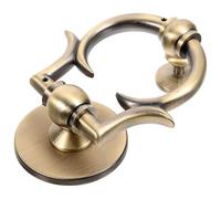 Abaodam Aldaba de Puerta Exterior de Aleación de Zinc, Llamador Clásico Redondo Estilo Europeo, Decoración Vintage para Entrada de Casa, Accesorio Resistente para Puertas