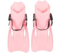 Abaodam Aletas de Natación Ajustables para Adultos, Material Plástico Portátil, Color Rosa, Rango 39-43, Ideales para Snorkelers en Piscina y Mar