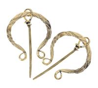 Abaodam Alfiler para Mujer Estilo Vikingo Vintage de Aleación Dorada, Accesorio para Ropa y Disfraz Hebilla de Cinturón y Distintivo de Mezclilla, Pack de 2 Piezas