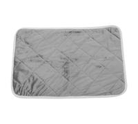 Abaodam Alfombrilla Térmica Autocalentable para Mascotas Gris Claro Borde, Tamaño L, Manta Cálida para Perros y Gatos, sin Pilas ni Cables, Adecuado para Cama y Viajes en Clima Frío