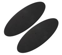 Abaodam Alfombrillas de Fieltro para Tocadiscos 2 Pcs Antideslizante Prueba de Vibraciones Compatible Discos de 12 10 y 7 Pulgadas Accesorios para Reproductores de Vinilo