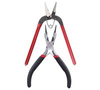 Abaodam Alicates para Joyería Multifuncionales Punzón y Corte de Precisión, Tamaño Mini, Acero Resistente y Diseño Angular, Herramienta para Hacer Joyas y Manualidades Diy, Uso Portátil