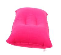 Abaodam Almohada Inflable Espalda y Viaje, Cojín Rectangular de 27x43 Cm, Tela de Vellón, Portátil y Ligera, para Camping, Senderismo y Siestas al Aire Libre, Rosa Fucsia