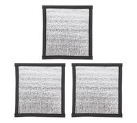 Abaodam Almohadilla Térmica para Reptiles 3 Piezas 16x16 Cm Película Reflectante para Terrarios Esterilla Calefactora Mascotas Invierno Aislamiento Segura sin Electricidad