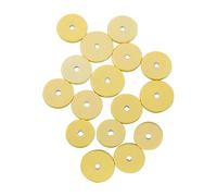 Abaodam Almohadillas Elásticas para Flauta Travesera 16 Piezas Amarillo Claro Accesorio Reparación Instrumento de Viento Madera Mantenimiento Sellado Hermético