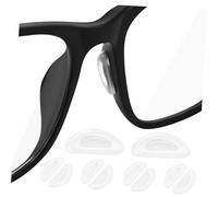 Abaodam Almohadillas Nasales Antideslizantes Blanco, 5 Pares, Protectores Nasales Cómodos Que Deforman para Gafas de Silicona para Uso Prolongado