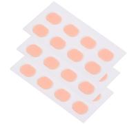 Abaodam Almohadillas Nasales Autoadhesivas de Espuma Eva Antideslizantes para Gafas 12 Pares, Color Piel, Ovaladas 1.0 Mm, Suministros para Gafas y Piezas de Reparación,