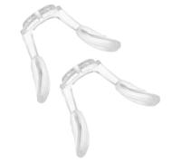 Abaodam Almohadillas Nasales de Silicona Blandas en Forma de U para Gafas, Soporte Nasal Transparente y Cómodo, 2 Piezas, Reemplazo para Puente Nasal, Uso para Gafas de Sol y Graduadas