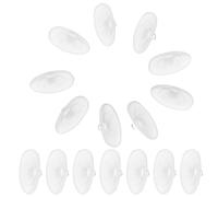 Abaodam Almohadillas Nasales de Silicona Suaves para Gafas 12 Pares Antideslizantes Transparentes Repuesto Cómodo y Hipoalergénico para Uso Diario y Deportivo