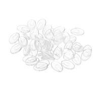 Abaodam Almohadillas Nasales Transparentes para Gafas sin Montura 50 Pares Antideslizantes Inserción Plana Almohadillas Suaves para Puente Nasal Repuesto Cómodo para Uso Diario y