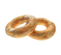 Abaodam Almohadillas para Cuencos Cantores Budistas 2 Unidades, Cojines de Algodón 8 Cm Diámetro, Colores Aleatorios, Tapetes para Instrumentos de Percusión Manual, Uso en Color Aleatorio