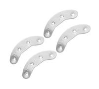 Abaodam Almohadillas para Suelas de Botas 2 Pares 40mm y 48mm Placas de Talón Metálicas Antidesgaste Reparación Tacones para Zapatos Hombre Uso Senderismo Exterior Clave Reparación
