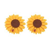 Abaodam Alzapaños Magnética para Magnéticos Cortinas de Diseño Girasol, Soporte Fácil de Tela Paquete de 2 Piezas, sin Herramientas ni Perforaciones, Decorativos y Prácticos