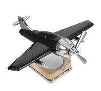 Abaodam Ambientador Solar para Coche en Forma de Avión Helicóptero Negro Panel Solar Abs, Difusor de Aromaterapia y Decoración para Salpicadero de Automóvil