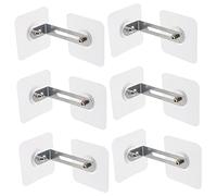 Abaodam Anclajes Adhesivos Antivuelco para Muebles Niños 6 Piezas Pequeño Autoadhesivo Seguridad Armarios Protección Bebés Hogar