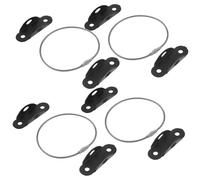 Abaodam Anclajes para Muebles Antivuelco para Bebés Correas de Seguridad de Nylon Negro Kit de 4 Piezas para Fijación de Muebles y Prevención de Caídas Hogar