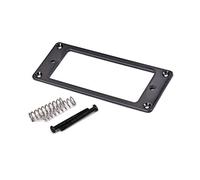 Abaodam Anillos de Montaje para Pastilla Humbucker de Guitarra Eléctrica, Marco Metálico Plano de 2 Mm de Grosor, Color Negro, Tamaño Mini, Compatible Guitarras Orificio Interior 68,8 X