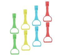 Abaodam Anillos de Tracción para Cuna Infantiles 8 Piezas Colores Azul Rojo Amarillo Verde Accesorios para Aprender a Ponerse de Pie y Juegos de Desarrollo para Bebés