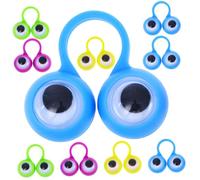 Abaodam Anillos Interactivos para 24 Piezas, Juguetes de Dedo Ojos Grandes, Plástico Ligero y Seguro, Juguetes Educativos para Fomentar Creatividad y Aprendizaje Infantil, Color Aleatorio