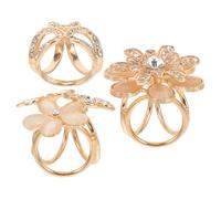 Abaodam Anillos para Bufandas Broches de Gemas y Perlas, Clip Resistente para Bufandas Gruesas, Accesorio de Moda para Ropa Femenina