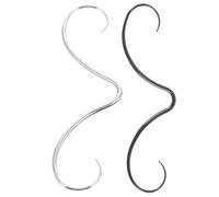 Abaodam Anillos para Perforación de Nariz Bigote Acero Inoxidable 2 Piezas en Color Plata Diseño Pequeño y Elegante para Uso Casual y Profesional