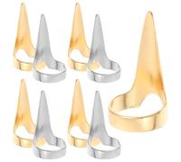 Abaodam Anillos para Selección de Cabello de Aleación de Zinc 10piezas, Herramienta Portátil para Seccionar y Peinar en Procesos de Estilismo y Coloración Fácil de Usar