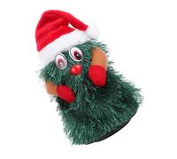 Abaodam Árbol de Navidad Eléctrico Giratorio Mediano con Música Muñeco Navideño Que Canta y Se Mueve Decoración de Mesa para Hogar Oficina y Fiestas Adorno Navideño de Escritorio