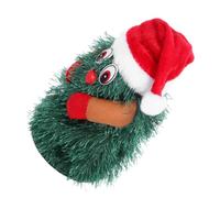 Abaodam Árbol de Navidad Giratorio Eléctrico de Mesa Mediano Muñeco Navideño Que Canta y Se Mueve Decoración Festiva sin Pilas Figura Navideña Interactiva para Hogar y Fiestas