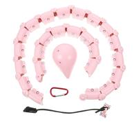 Abaodam Aro Cintura Inteligente Desmontable para Ejercicio y Masaje Moldeador de Vientre para Mujeres y Hombres Fitness Duradero para Abdomen Secciones Coral Rosa